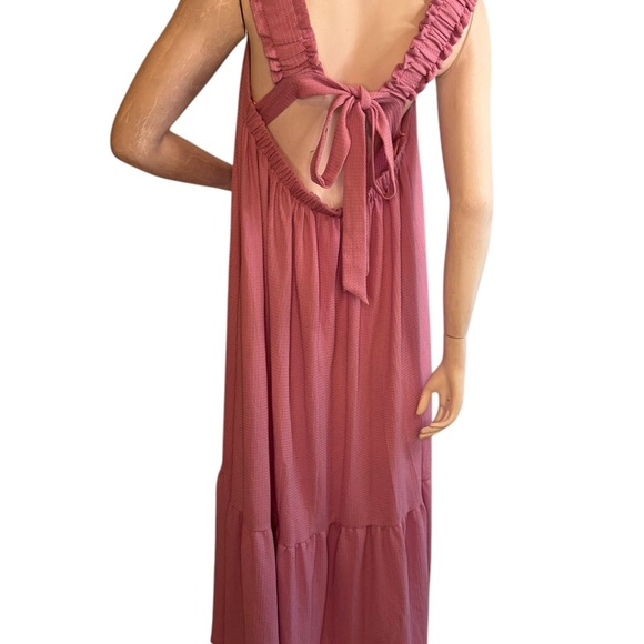 Vici Bubble Gum Pink Color Maxi Dress Size Small.  #323 - Picture 6 of 9